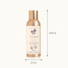 Thymes home fragrance mist bottle with dimensions on a white background