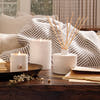 Frasier Fir Ceramic Candles and Diffuser on display