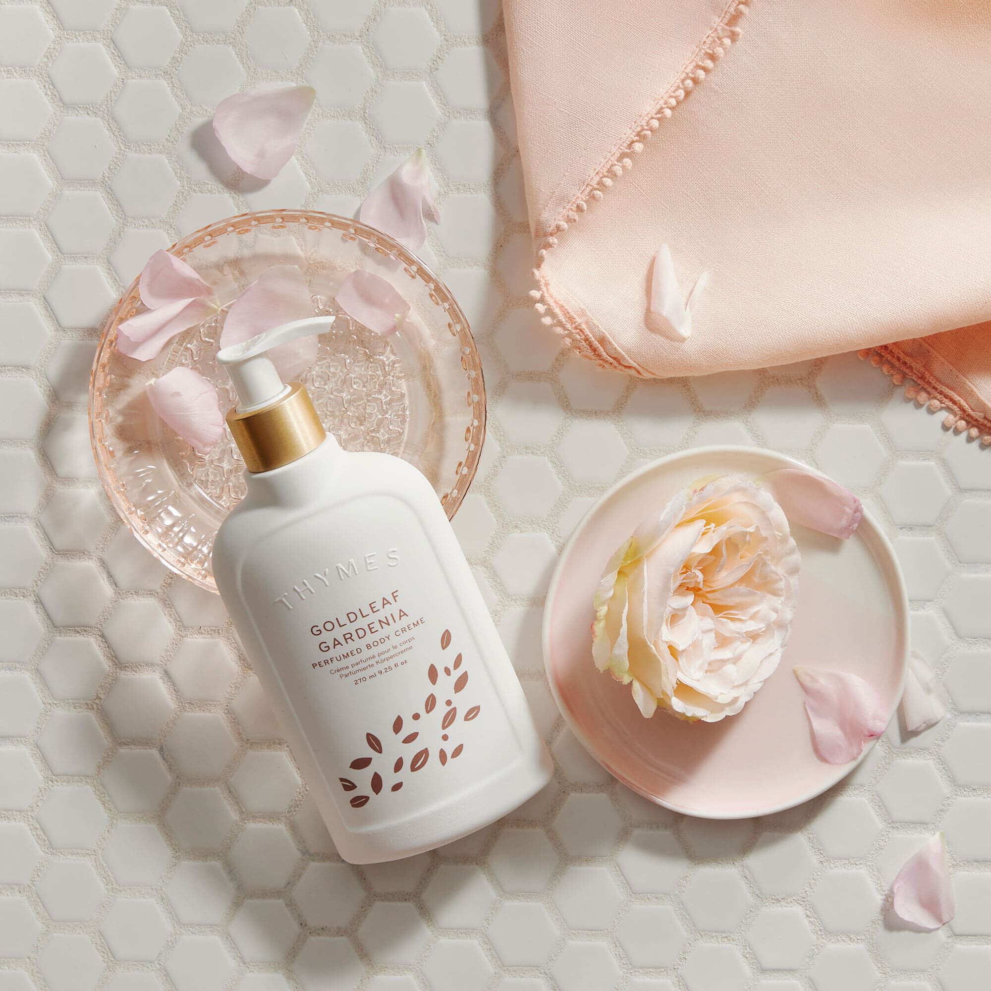 ステムボディクリーム Gold Leaf Gardenia Body Cream | Thymes