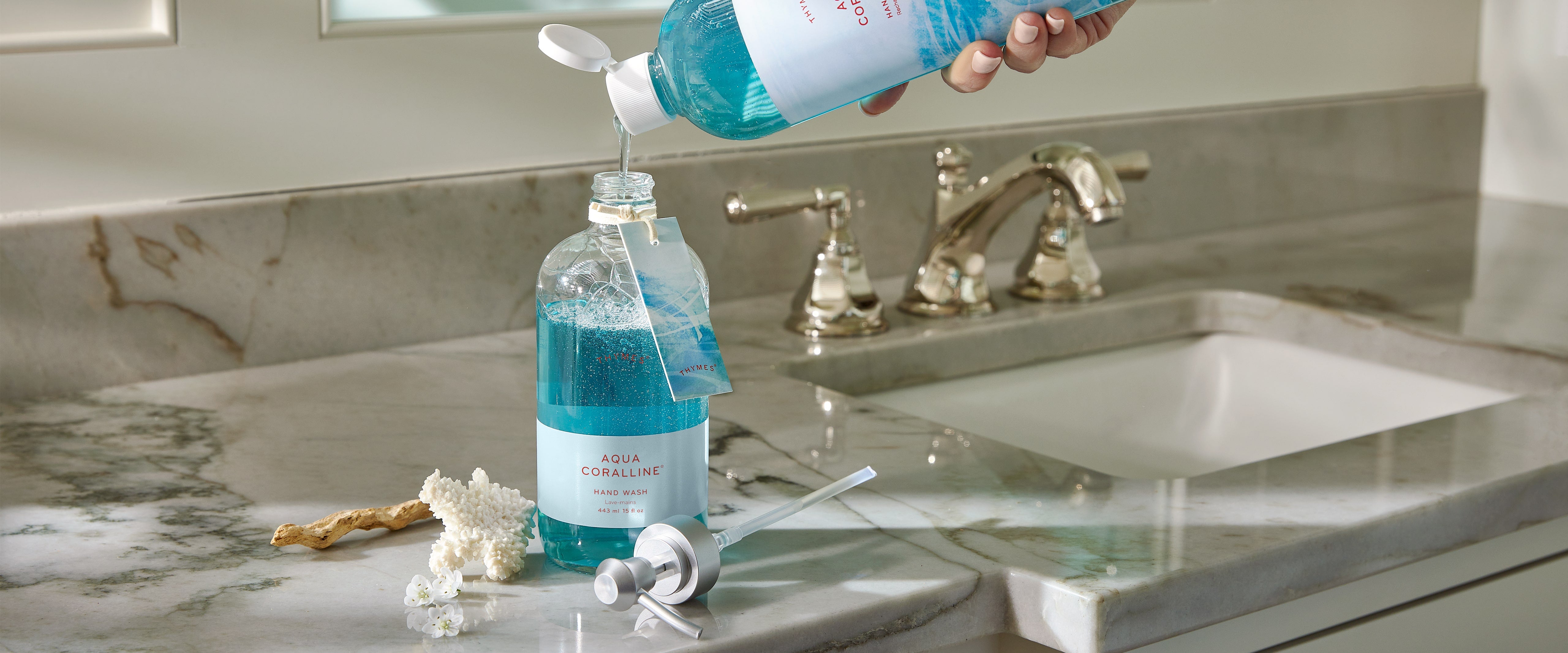 Aqua Coralline Large Hand Wash and Refill