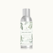 Thymes Highland Frost home fragrance mist bottle on a white background