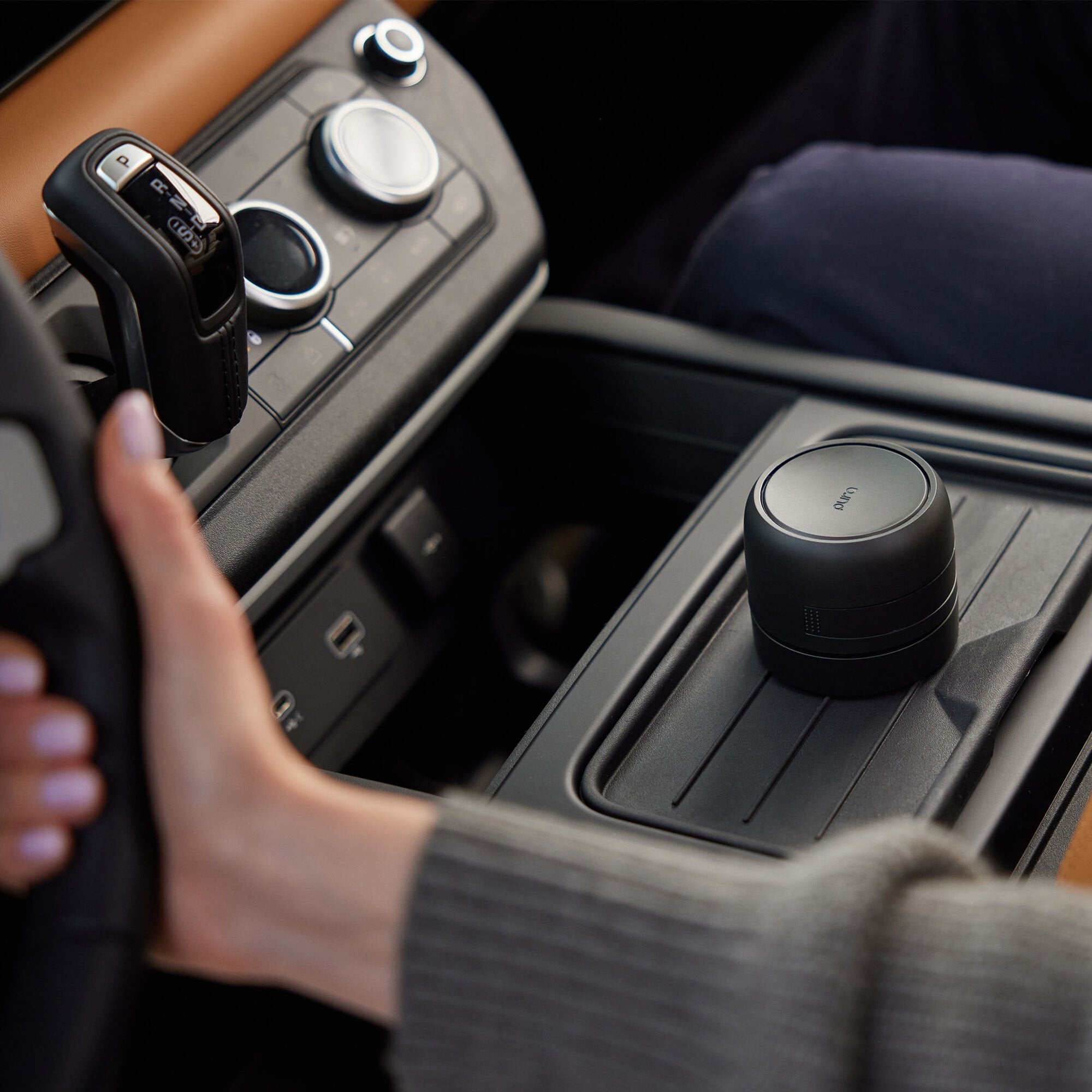 Interior of a car with the Pura Car Diffuser