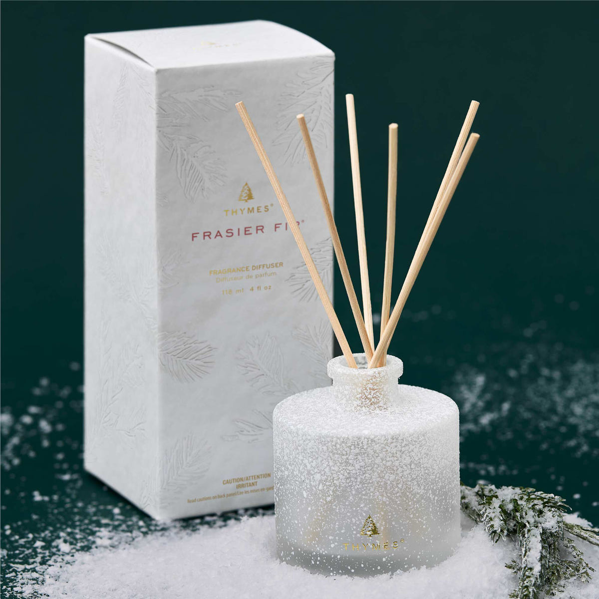 Alternate image of Frasier Fir Flocked Petite Reed Diffuser
