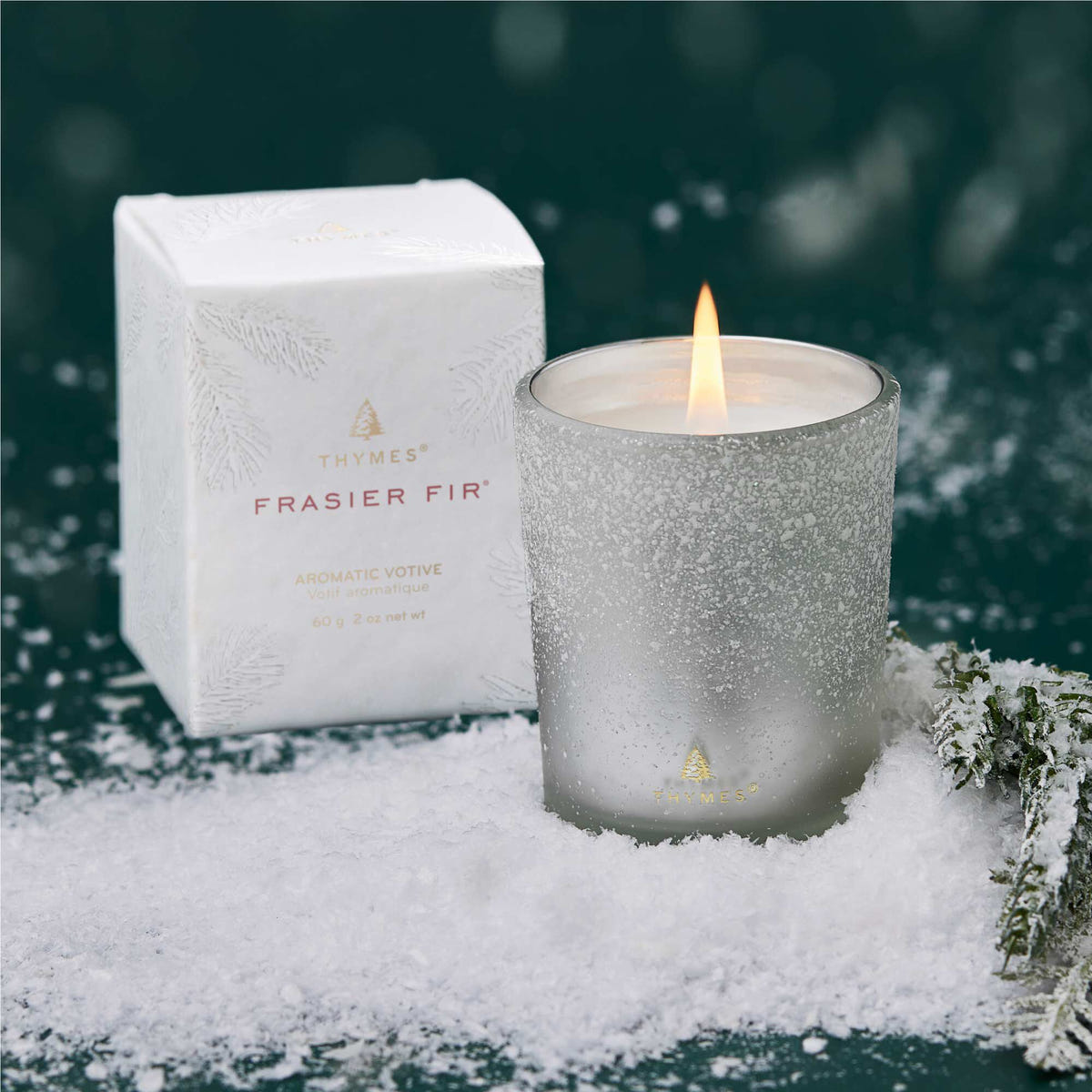 Alternate image of Frasier Fir® Flocked Votive Candle