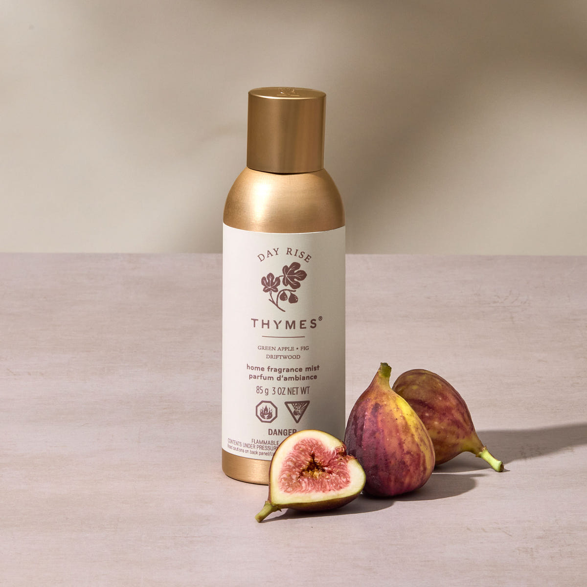 Alternate image of Thymes home fragrance mist bottle with figs on a neutral background