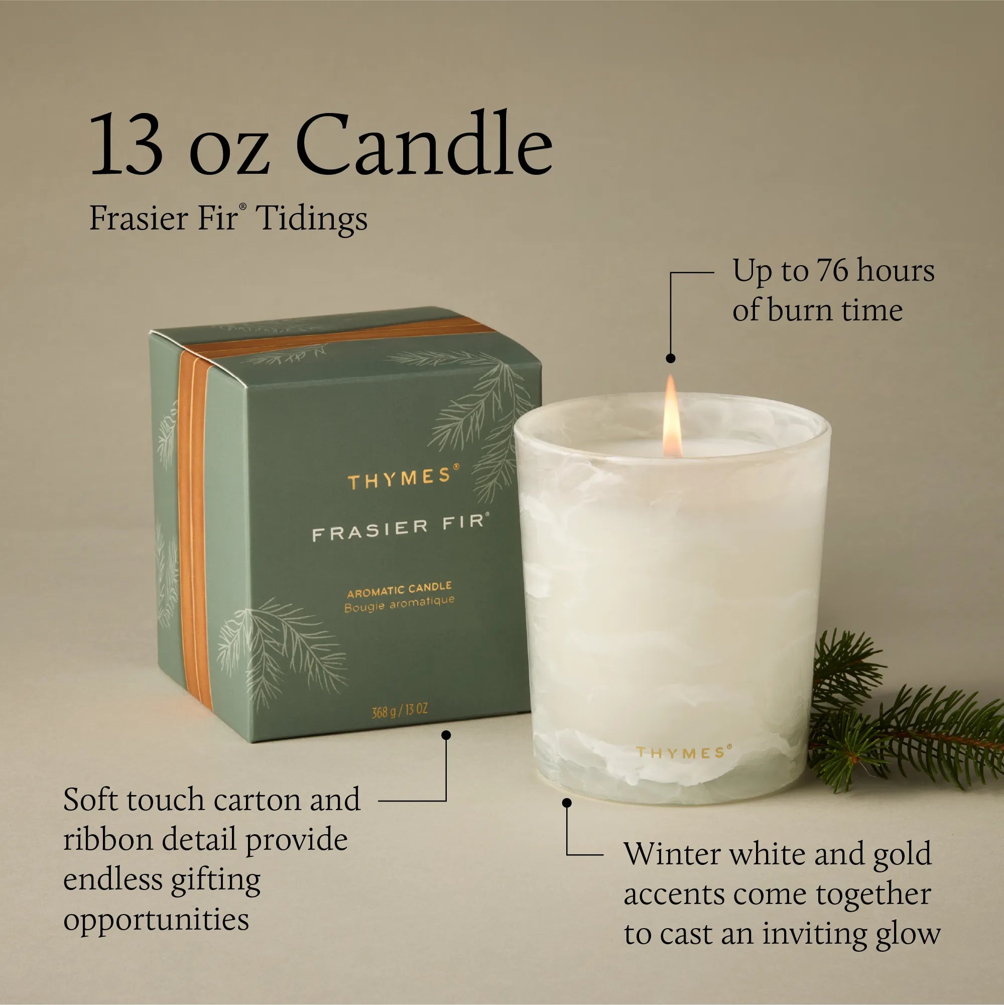 Frasier Fir® Tidings 13 oz Poured Candle 