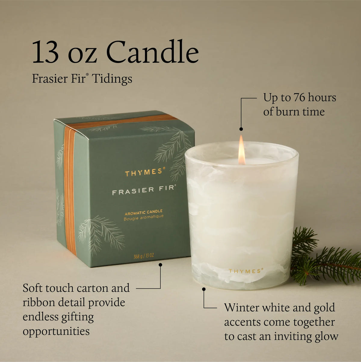 Frasier Fir® Tidings 13 oz Poured Candle 