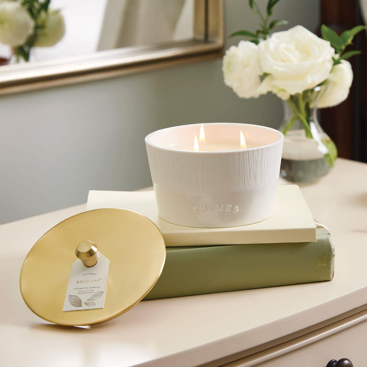 Alternate image of Goldleaf Statement 3-Wick Candle