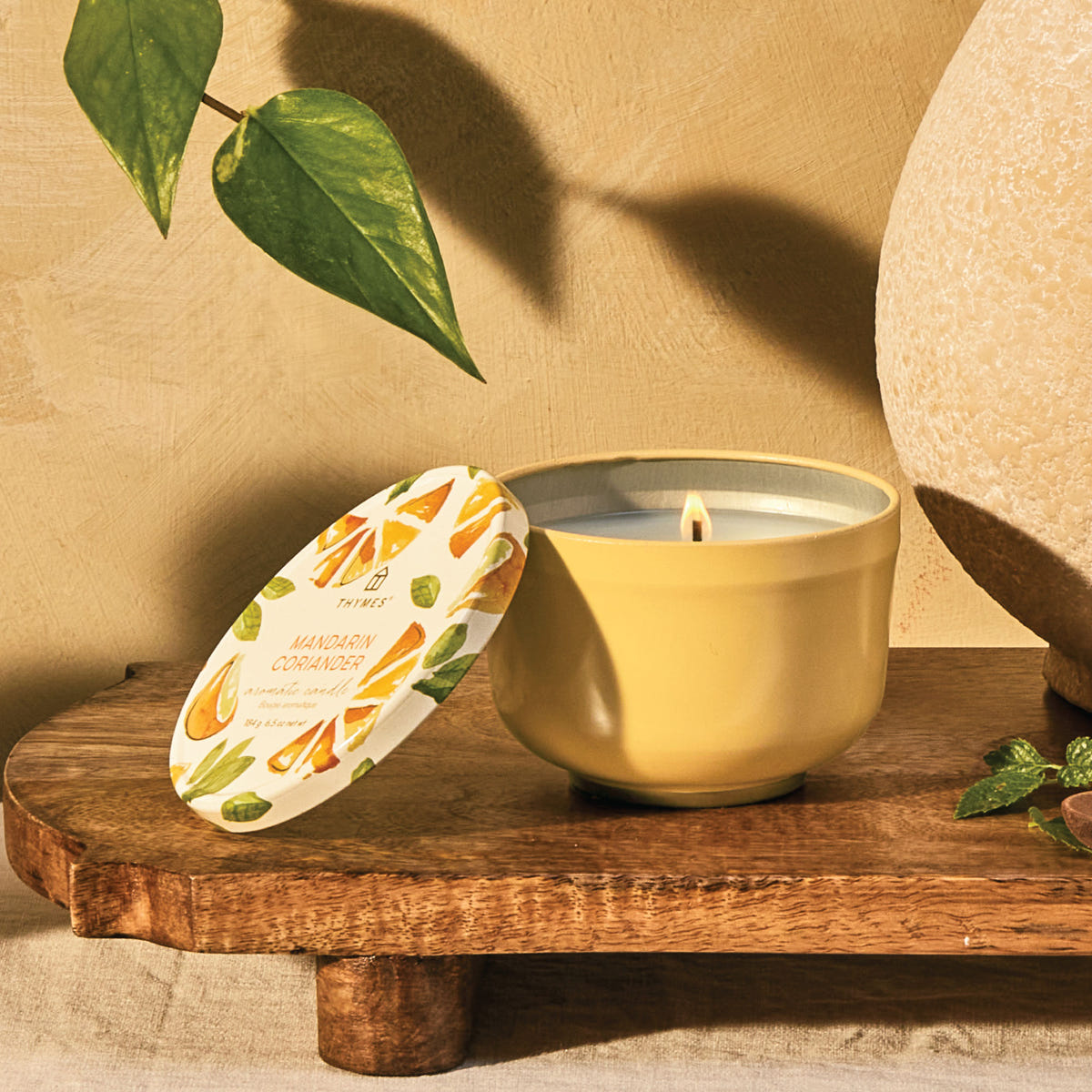 Alternate image of Mandarin Coriander Poured Candle Tin