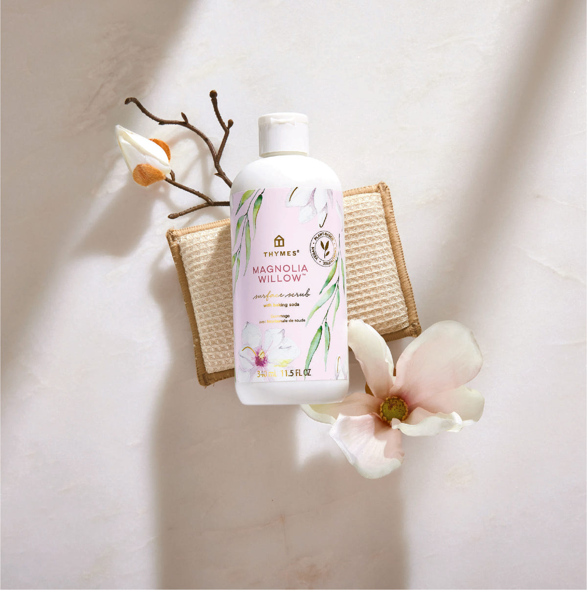 Alternate image of Thymes Magnolia Willow Surface Scrub for home cleaning