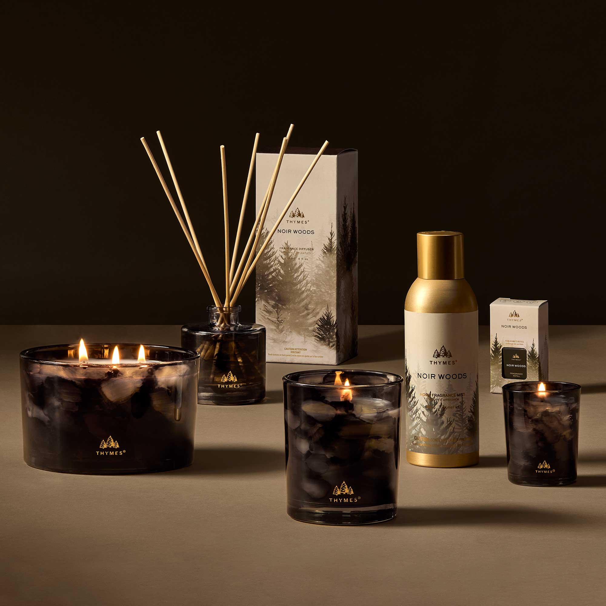 Thymes Noir Woods Pura Diffuser Refill