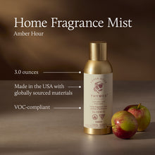 Thymes Home Fragrance Mist bottle with apples on a brown background