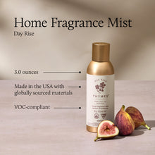 Thymes home fragrance mist bottle with figs on a neutral background