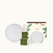 Pura and Thymes smart fragrance diffuser set on a white background