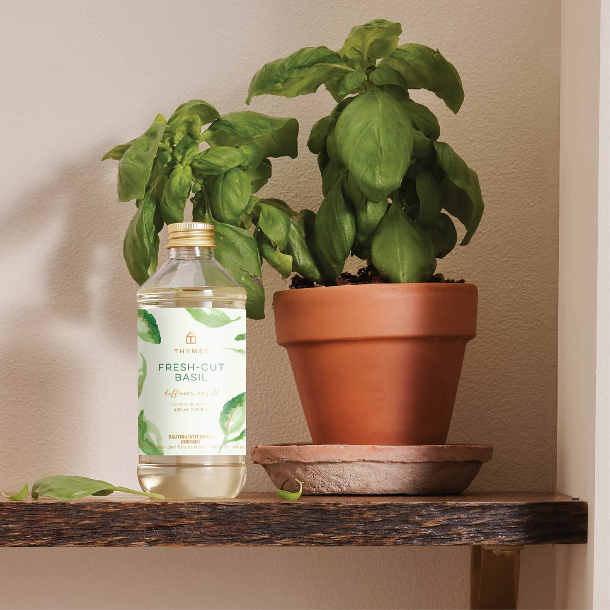 Alternate image of Fresh-Cut Basil Reed Diffuser Oil Refill is vegan and cruelty free