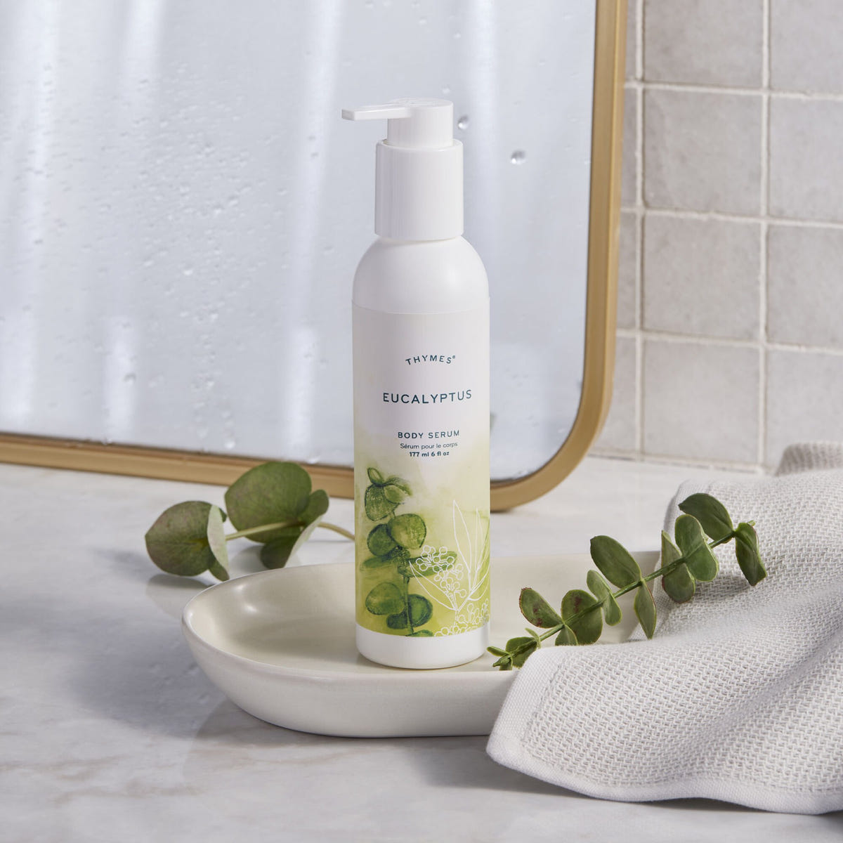 Thymes Eucalyptus Body Serum is a lightweight moisturizer