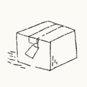 Simple line drawing of a rectangular block with a small triangle on one corner.