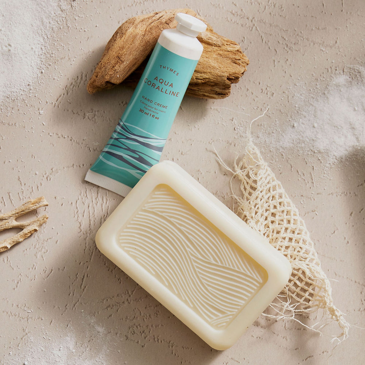 Alternate image of Thymes Aqua Coralline Petite Hand Cream with Aqua Coralline Bar Soap