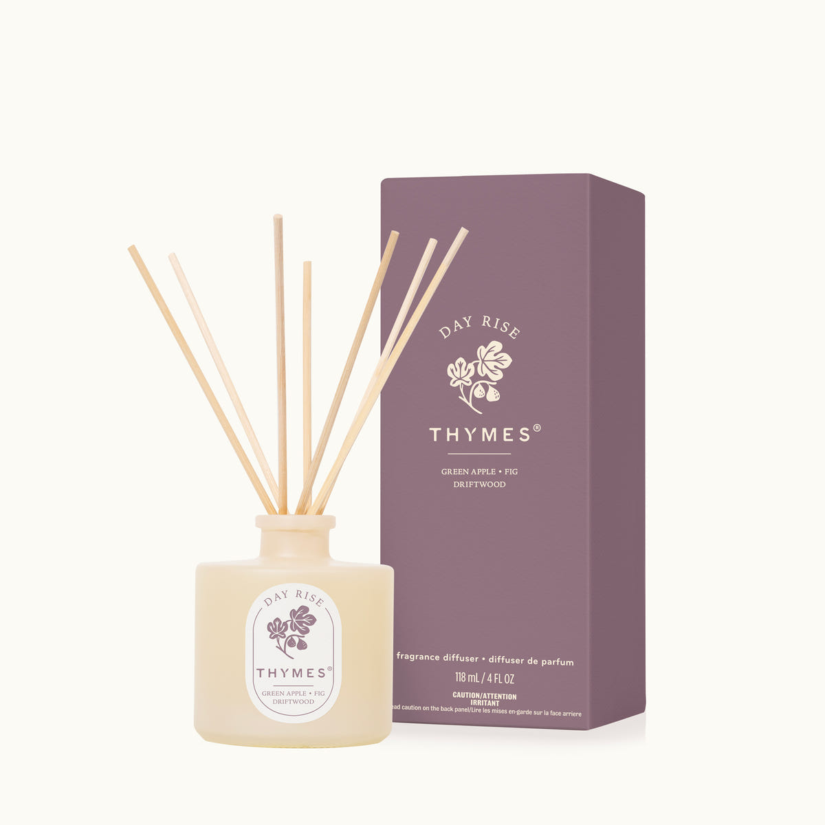Thymes fragrance diffuser with packaging on a white background