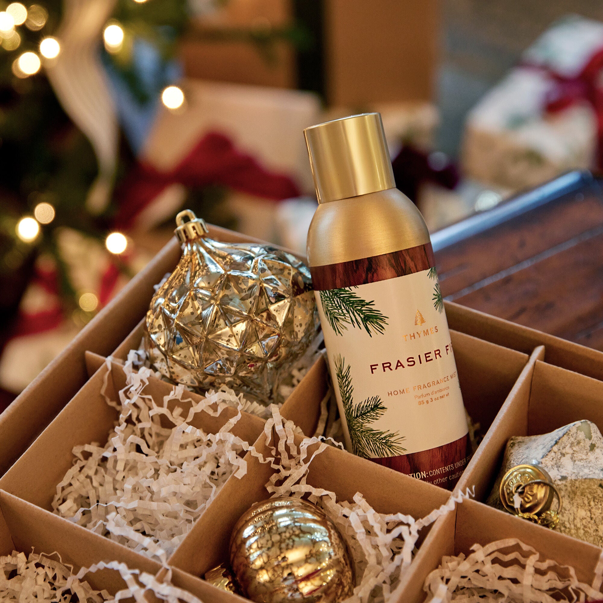 Thymes Frasier Fir Home Fragrance Mist Under Christmas Tree