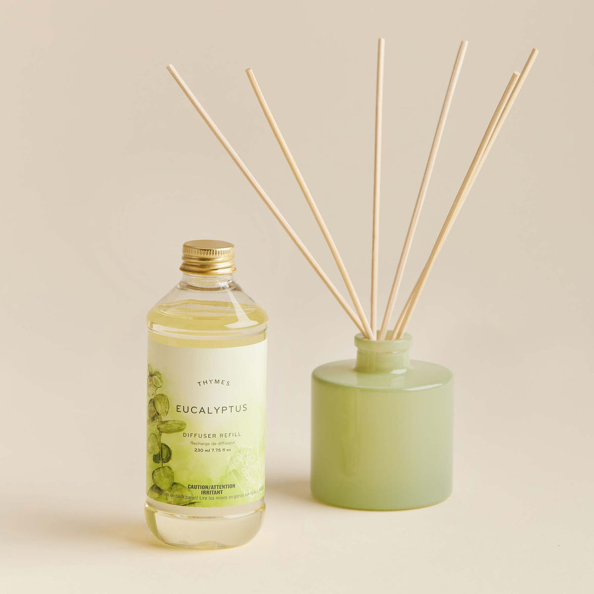 Alternate image of Thymes Eucalyptus Diffuser Refill and Reed Diffuser are part of the Fresh Fragrance Family