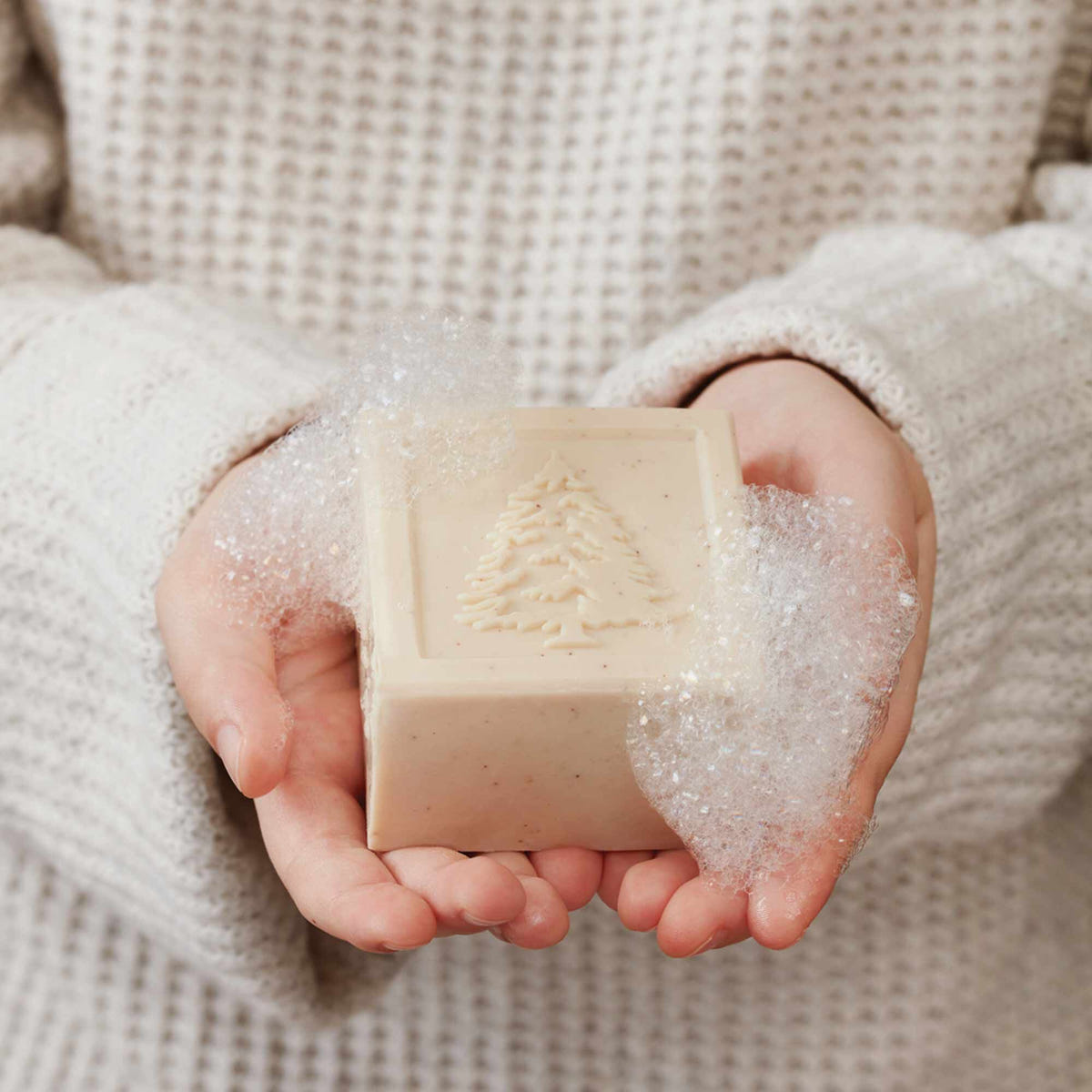 Alternate image of Thymes Frasier Fir Novelty Bar Soap with Suds