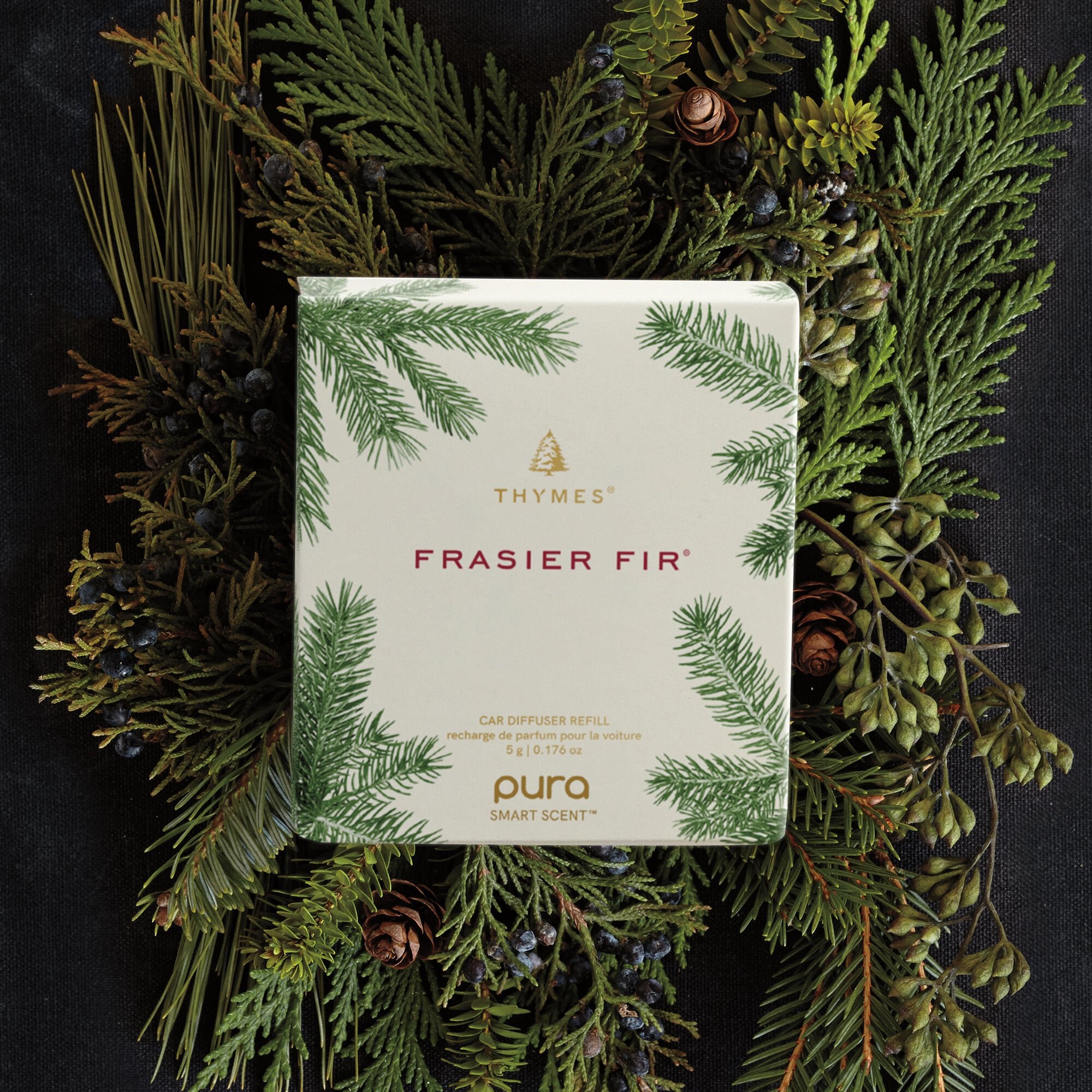Frasier Fir Pura Car Pro Diffuser Refill 2-Pack Bundle | Thymes