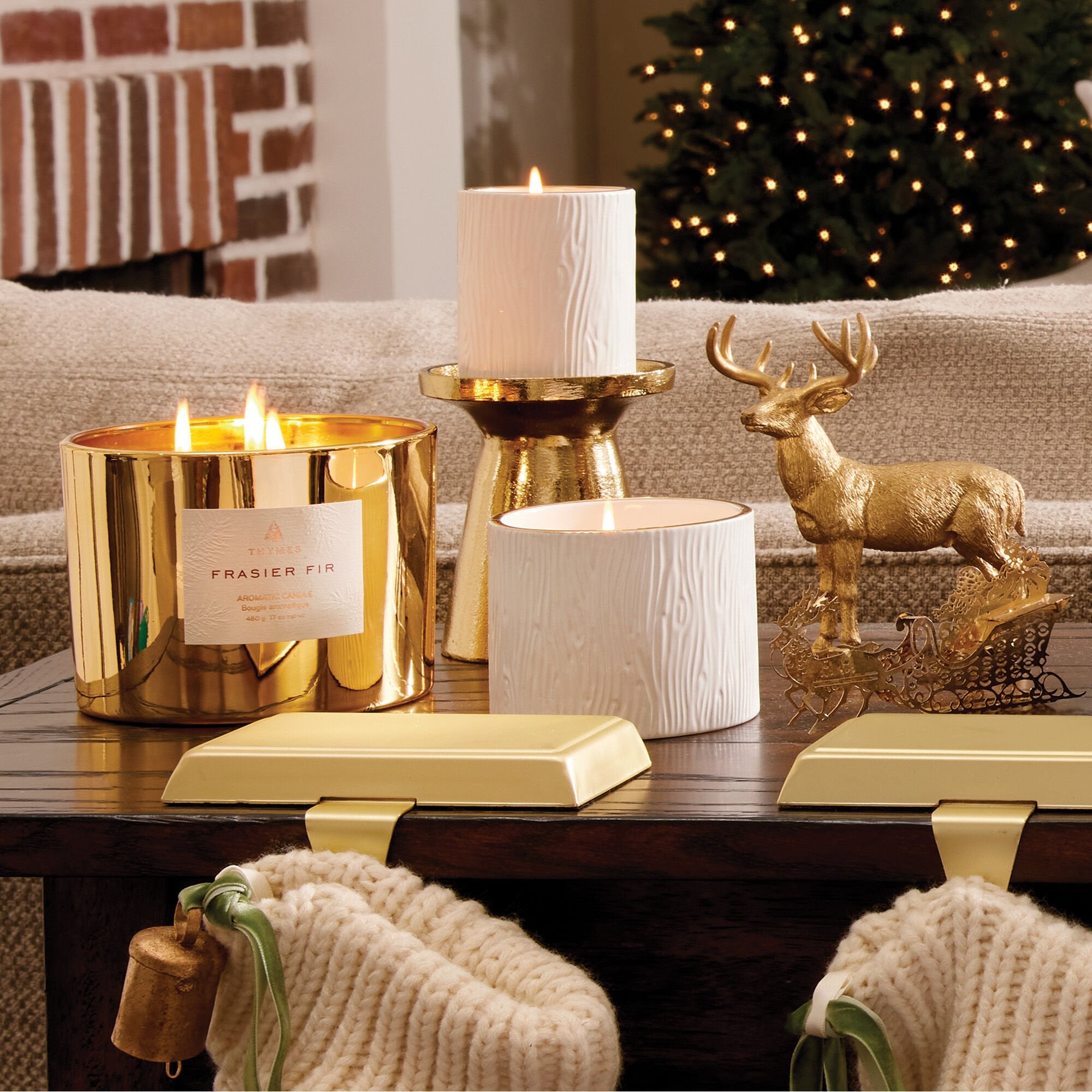 Frasier Fir Gilded Candle Collection