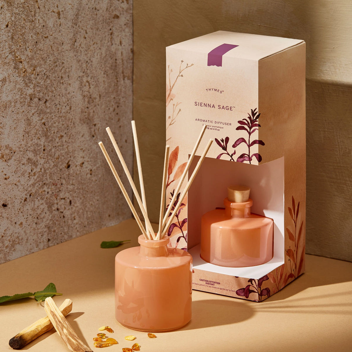 Alternate image of thymes-sienna-sage-petite-reed-diffuser