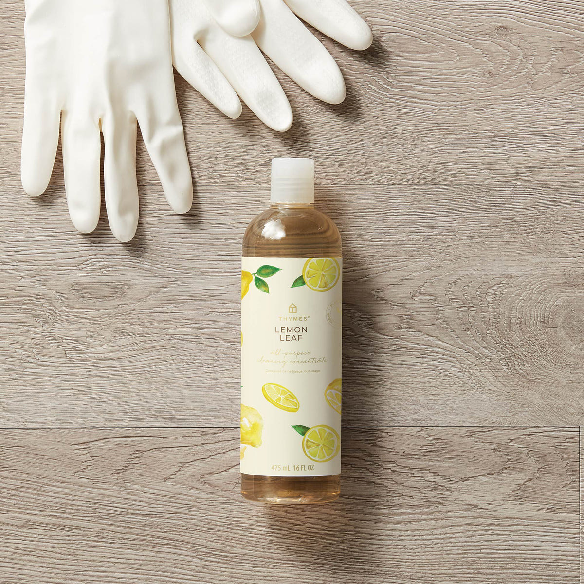Alternate image of Thymes Lemon Leaf All Purpose Cleaning Concentrate to Clean and Freshen Your Home on top of sponges and bubbles