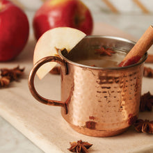 Thymes Simmered Cider Copper Cup Candle with Apples and Cinnamon Stick