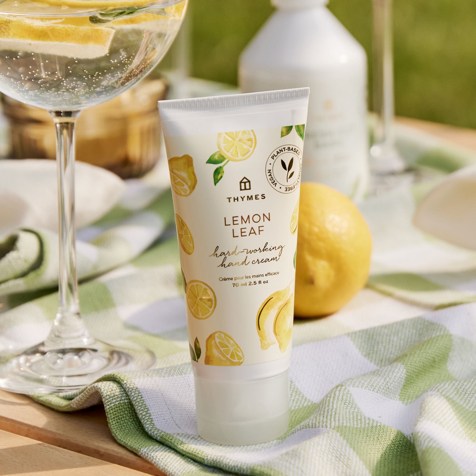 Thymes Lemon Leaf Hard Working Hand Cream to Moisturize Dry Skin