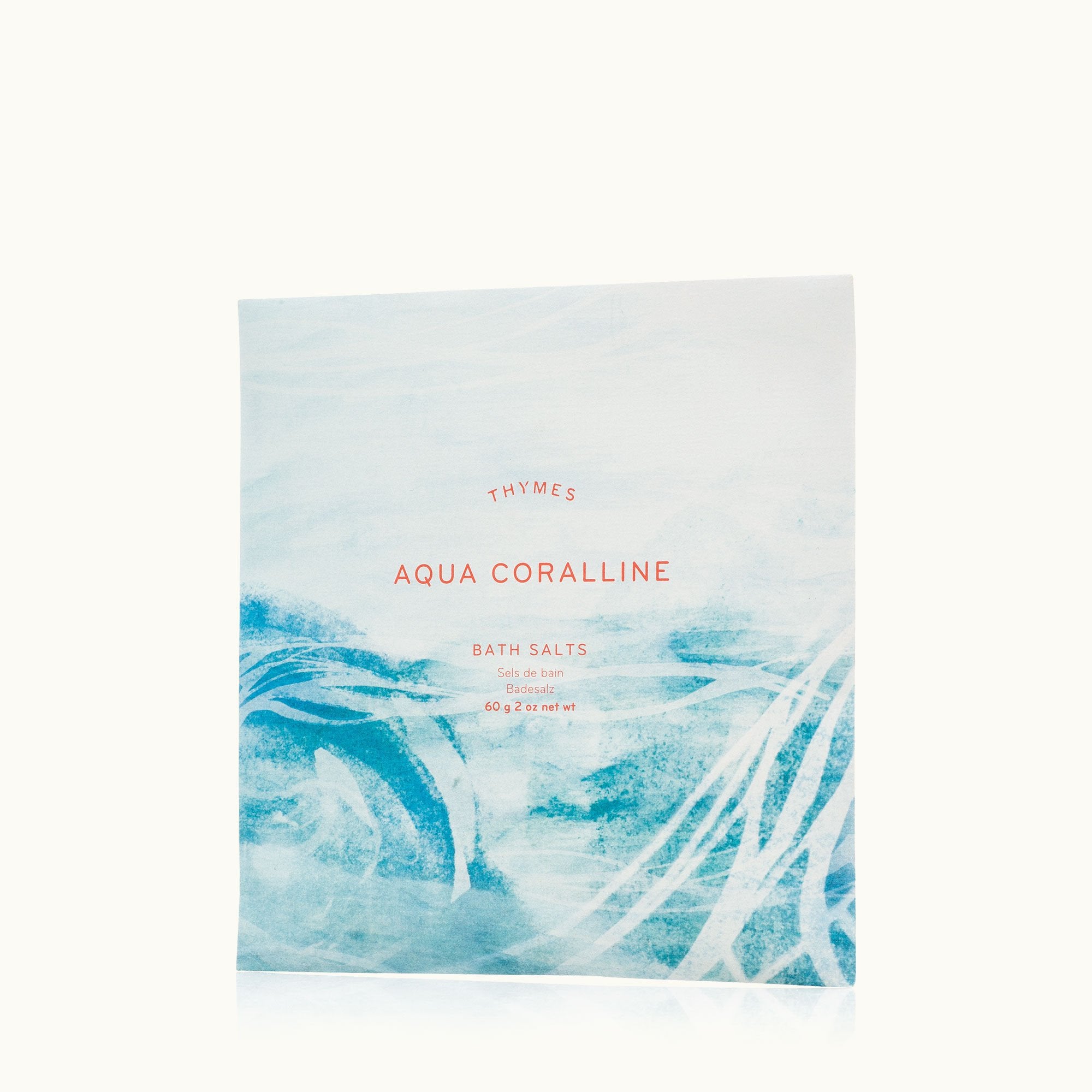 Thymes Aqua Coralline Bath Salts Envelope for a Spa Experience