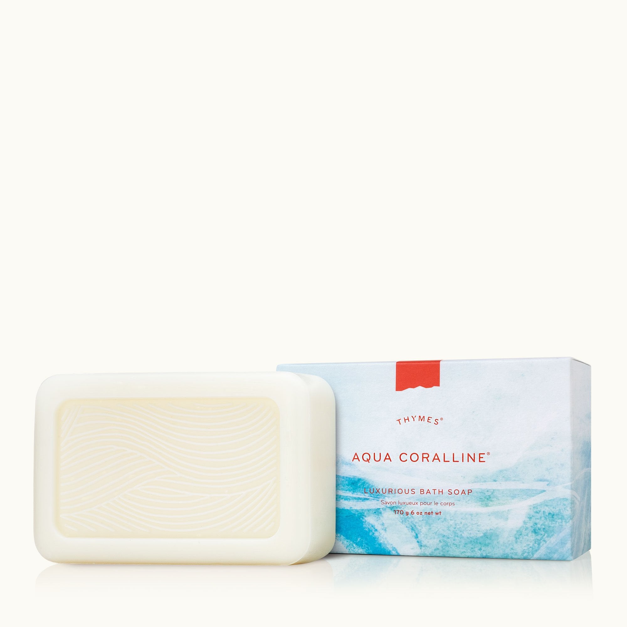 Thymes Aqua Coralline Bar Soap with Moisturizing Bar Soap Formula