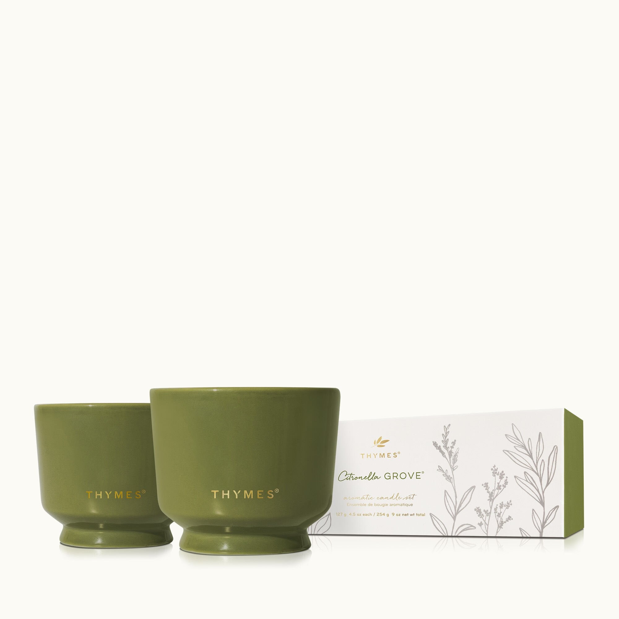 thymes citronella grove candle set