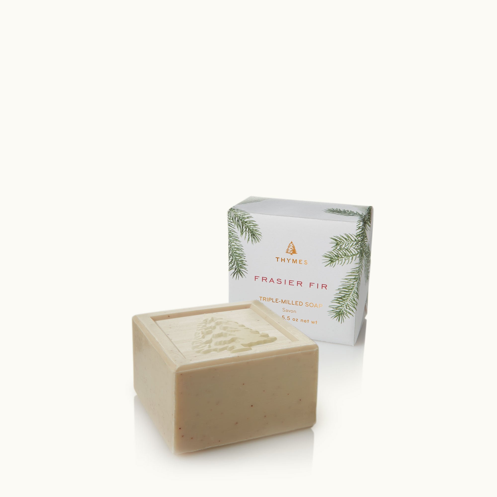 Thymes Frasier Fir Novelty Bar Soap Unwrapped