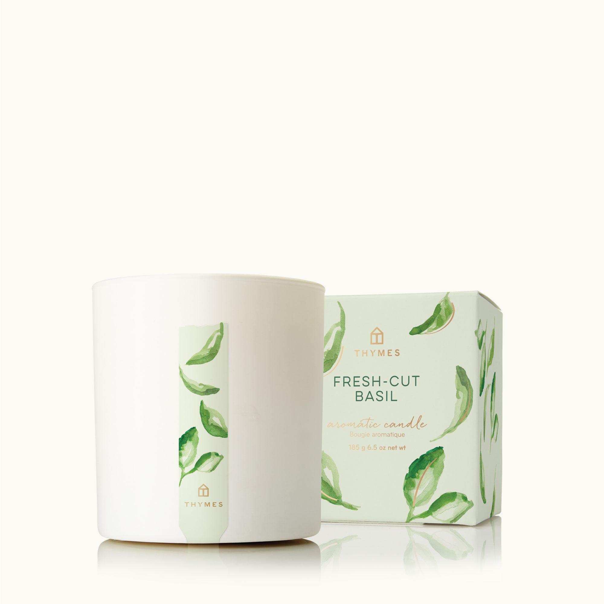 Thymes Fresh-Cut Basil Candle