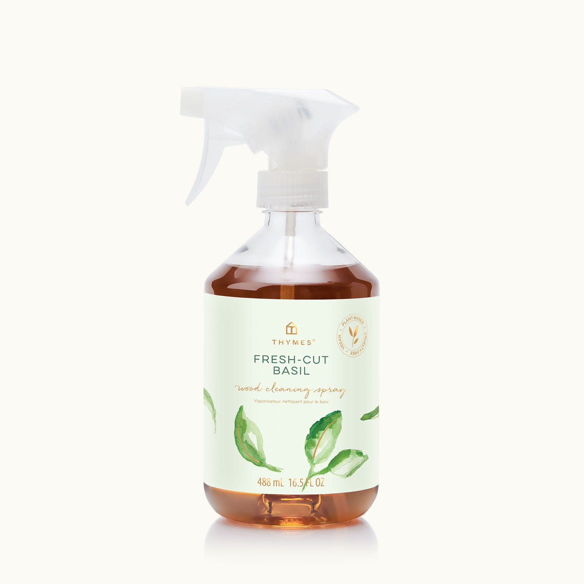 Thymes Fresh Cut Basil Wood Cleaning Spray