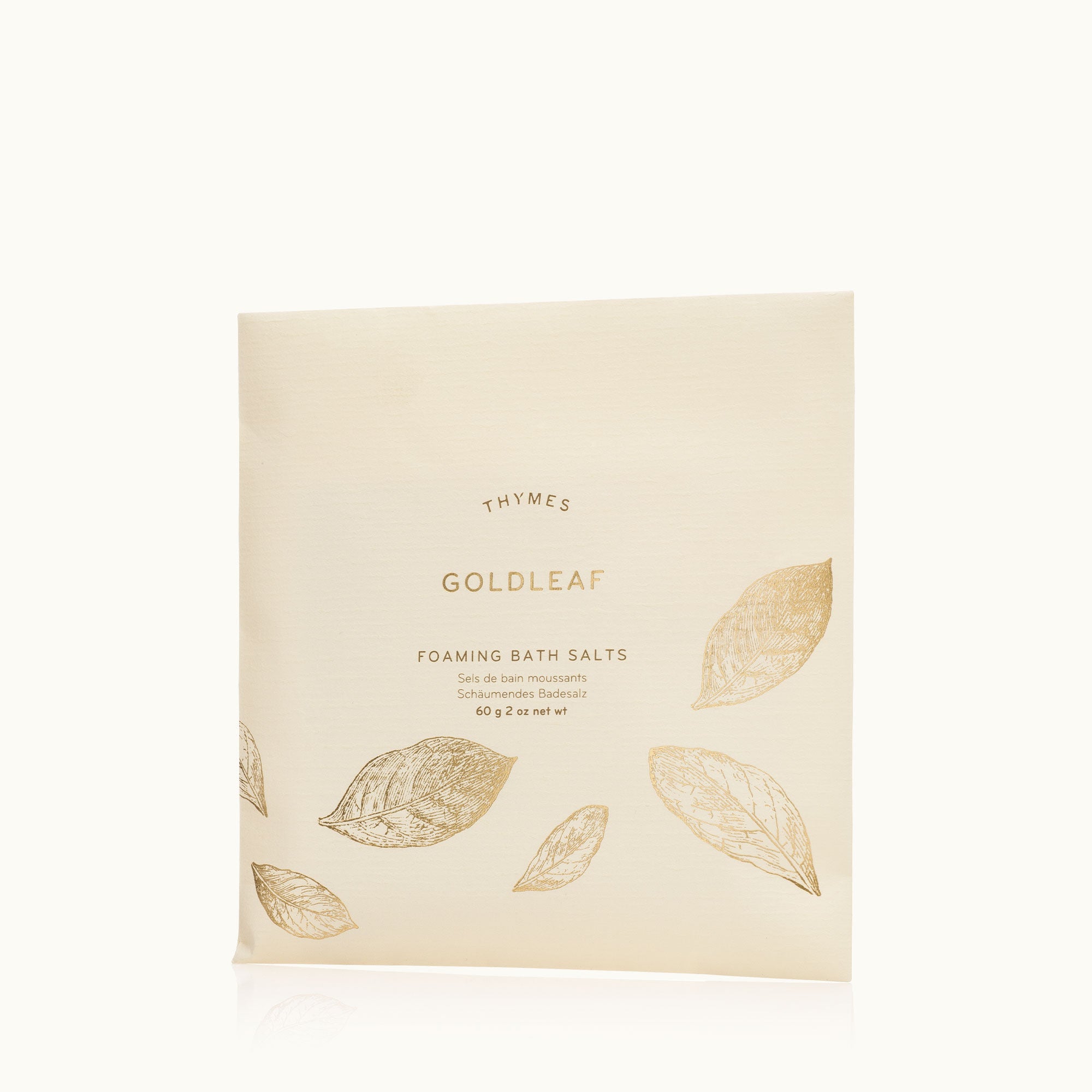 Thymes Goldleaf Foaming Bath Envelope for luxurious bath