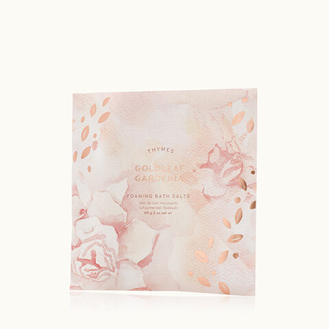 Thymes Goldleaf Gardenia Foaming Bath Salts