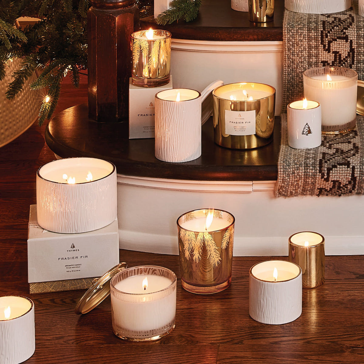 Alternate image of Frasier Fir Gold Poured Candle