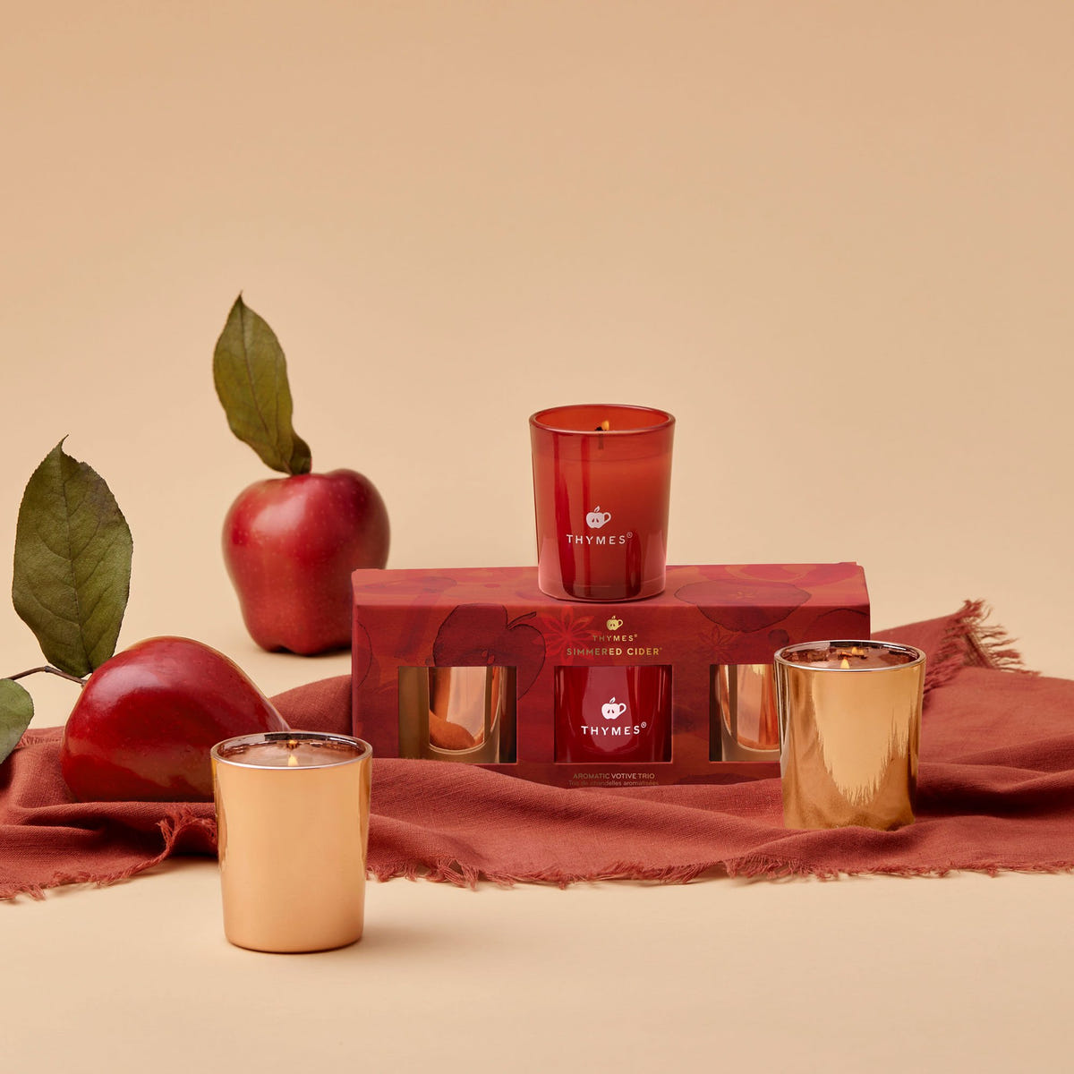 Alternate image of thymes-simmered-cider-aromatic-votive-trio