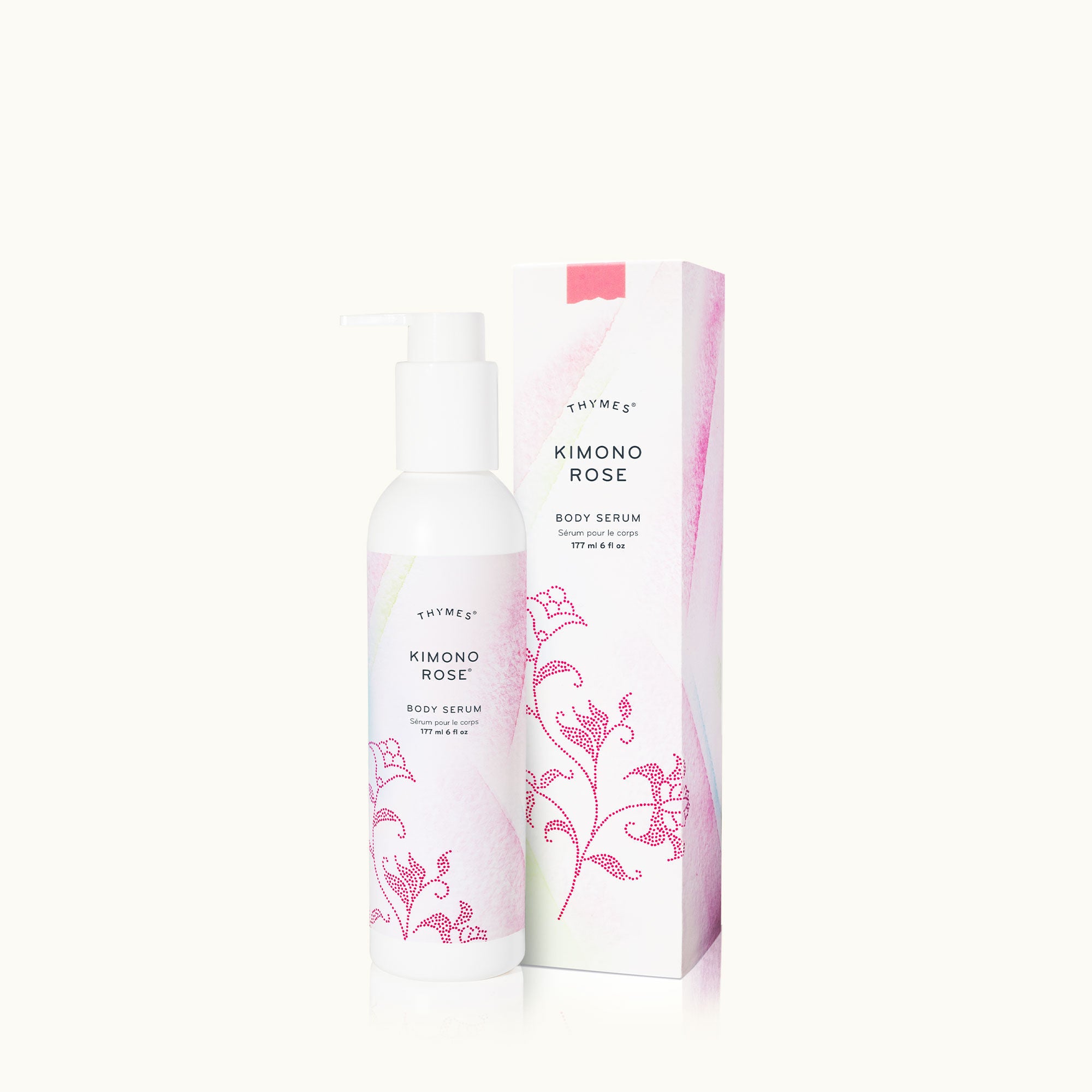 Thymes Kimono Rose Body Serum is a floral fragrance