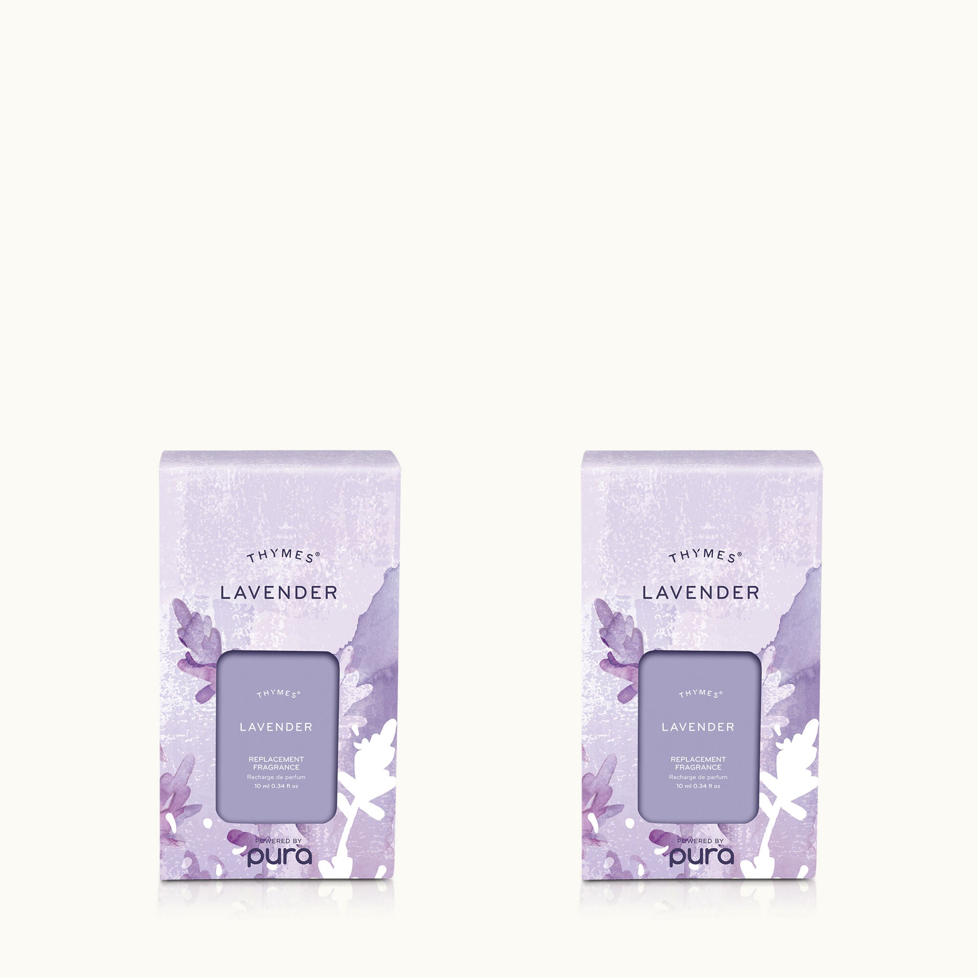 Thymes Lavender Pura Diffuser Refill 2-Pack Bundle