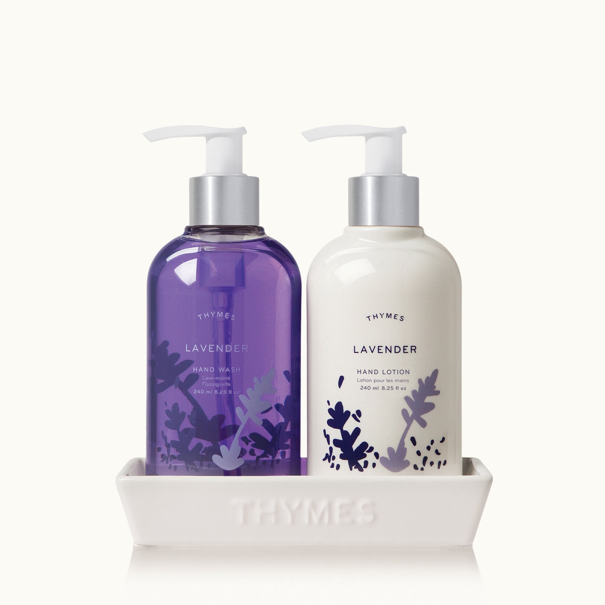 Thymes Lavender Sink Set with Hand Wash and Lotion