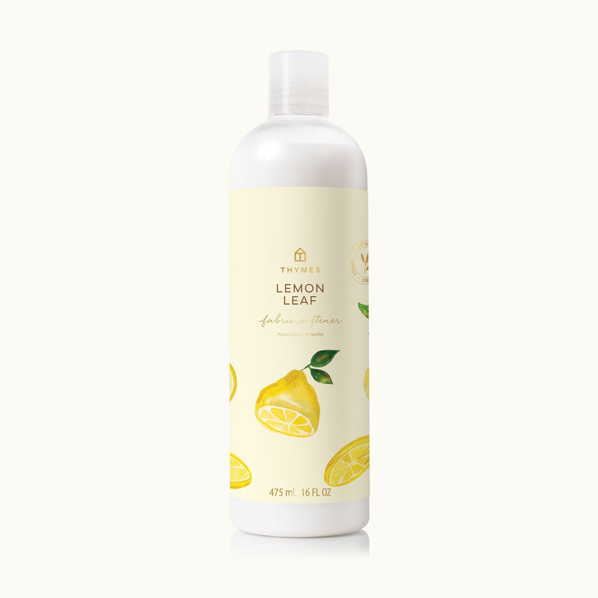 Thymes Lemon Leaf Fabric Softener to Soften Clothing with Citrus Scent