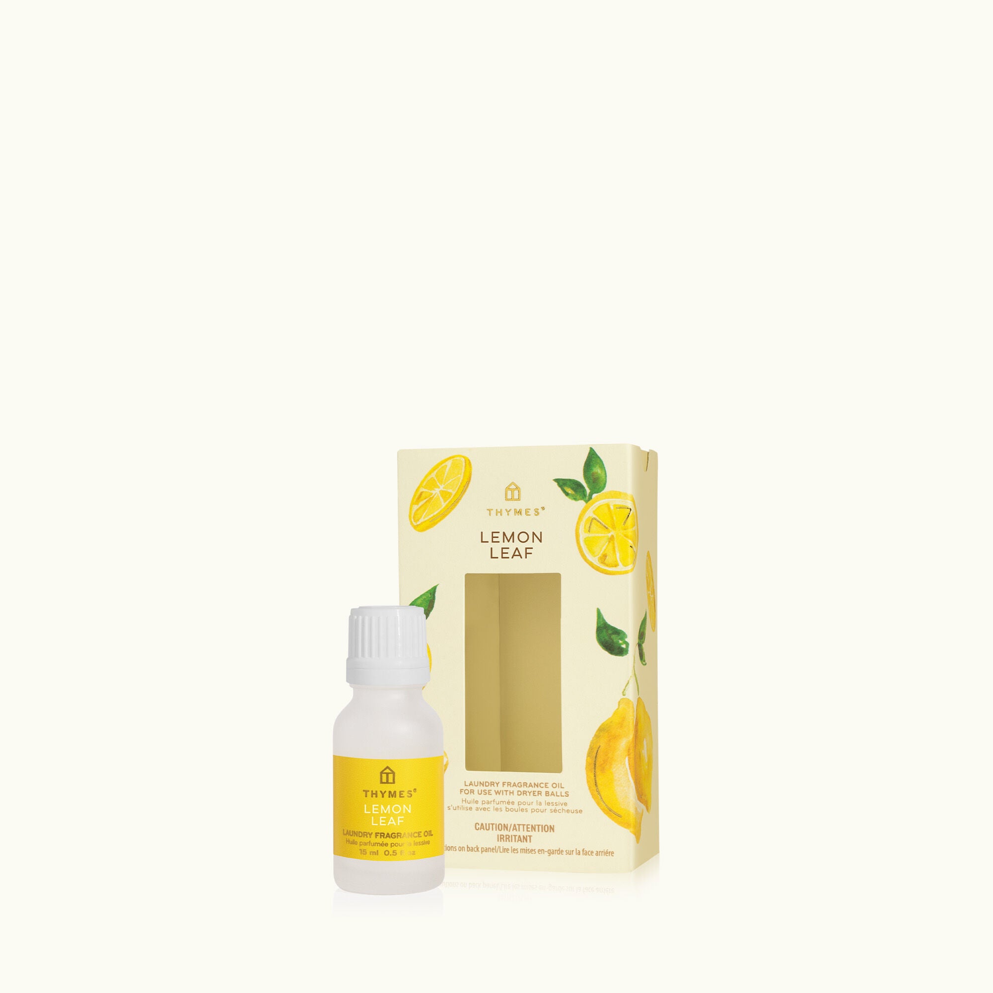 Thymes Lemon Leaf Laundry Fragrance Oil dries and scents clothes