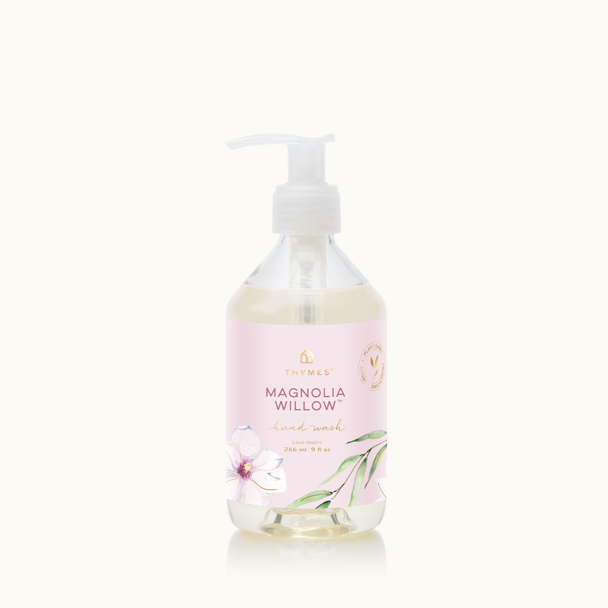 Thymes Magnolia Willow Hand Wash is a woody floral