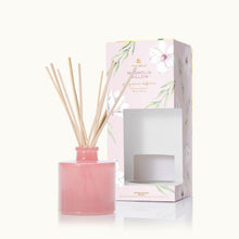 Thymes Magnolia Willow Petite Reed Diffuser is a woody floral