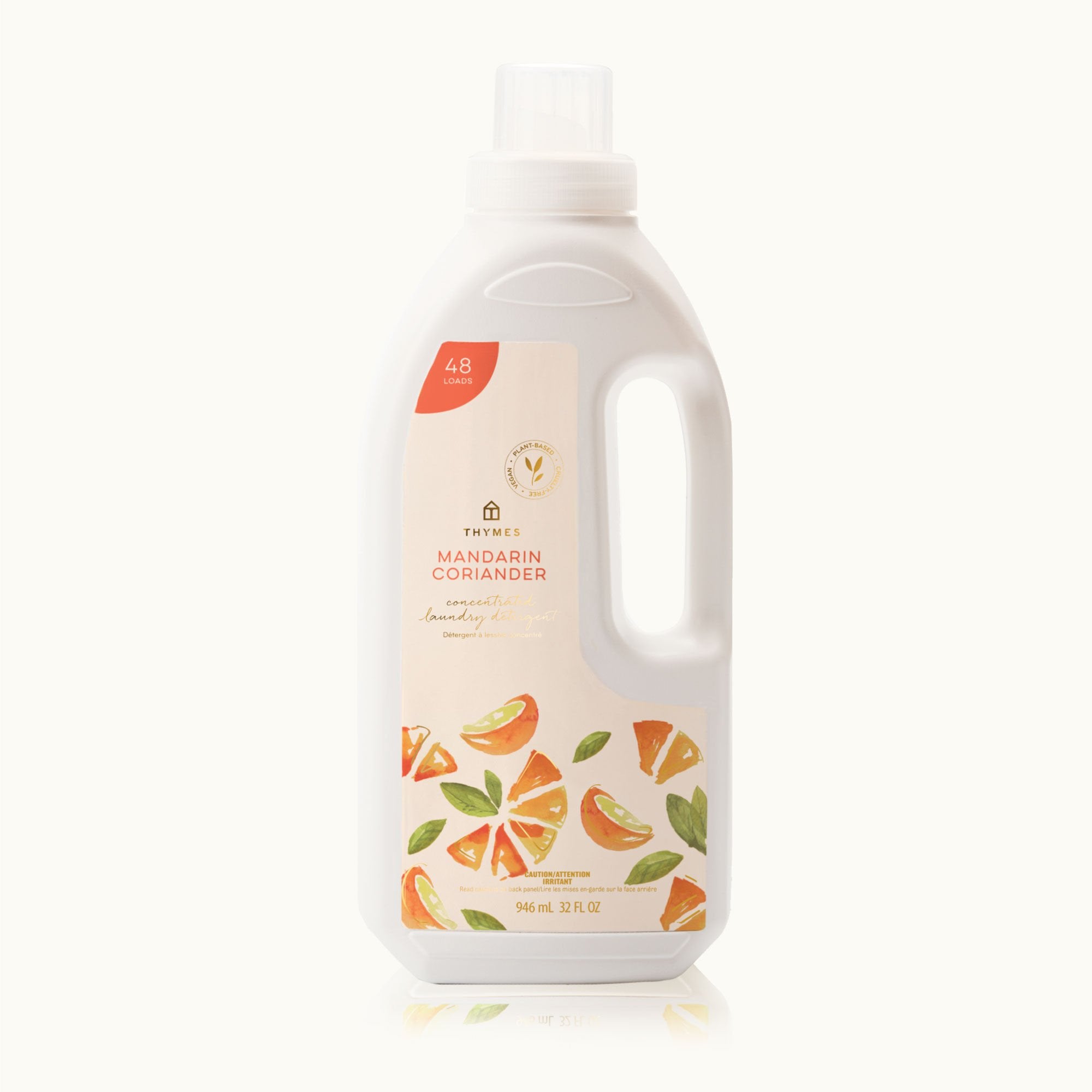 Thymes Mandarin Coriander Concentrated Laundry Detergent for Soft and Citrus Scented Clothing